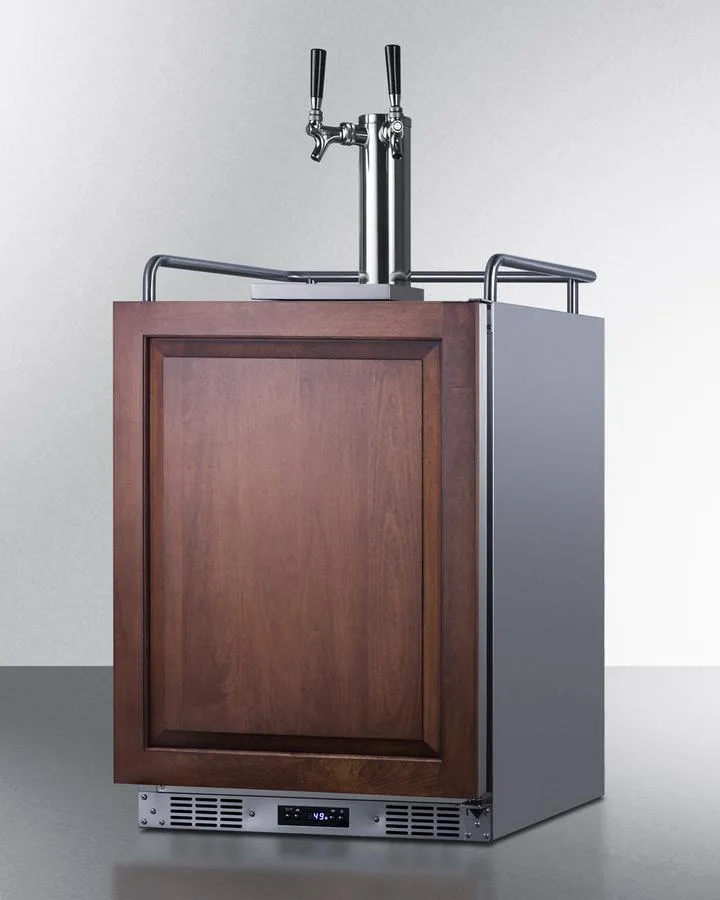 Summit SBC682PNRCFTWIN 24" Wide Built-In Cold Brew Coffee Kegerator (Panel Not Included)