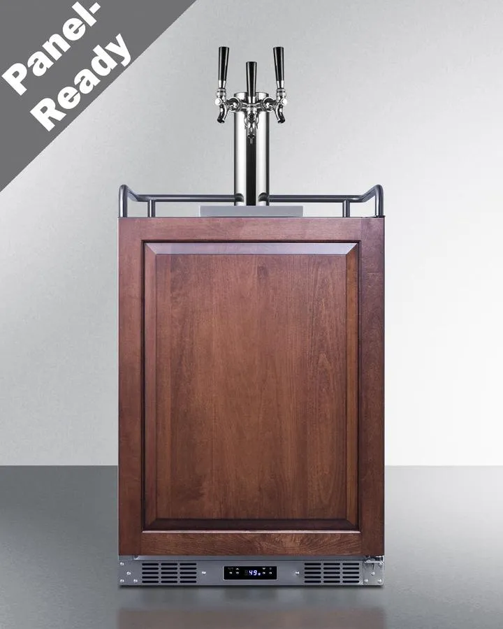 Summit SBC682PNRTRIPLE 24" Wide Built-In Kegerator (Panel Not Included)