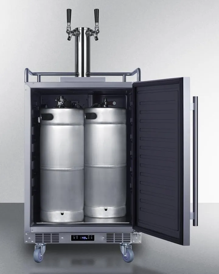 Summit SBC682WKDTWIN 24" Wide Built-In Wine Kegerator