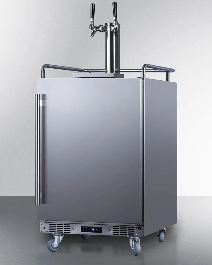 Summit SBC682WKDTWIN 24" Wide Built-In Wine Kegerator
