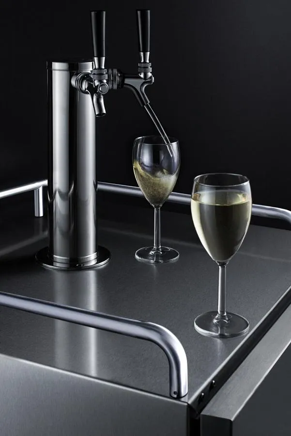 Summit SBC682WKDTWIN 24" Wide Built-In Wine Kegerator