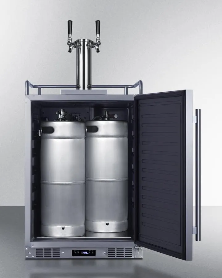 Summit SBC682WKDTWIN 24" Wide Built-In Wine Kegerator
