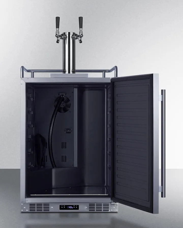 Summit SBC682WKDTWIN 24" Wide Built-In Wine Kegerator