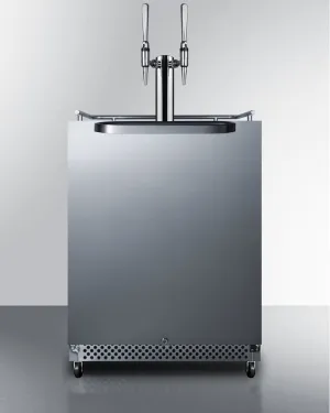 Summit SBC695OSNCFTWIN 24" Wide Built-In Outdoor Coffee Kegerator