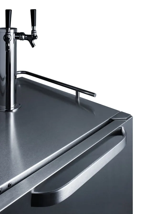 Summit SBC695OSTWIN 24" Wide Built-In Outdoor Kegerator