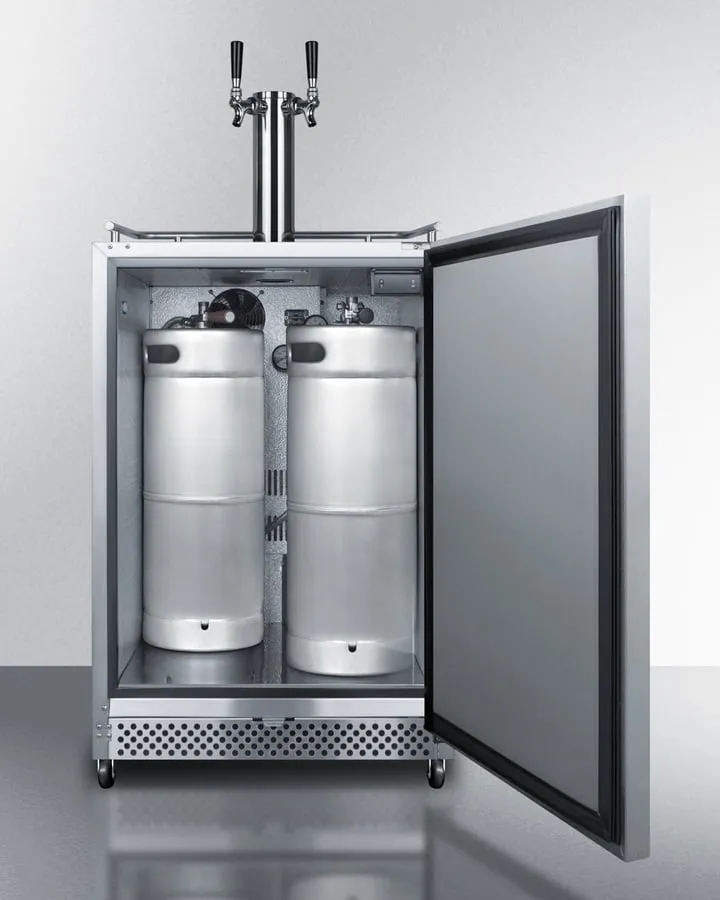 Summit SBC695OSTWIN 24" Wide Built-In Outdoor Kegerator