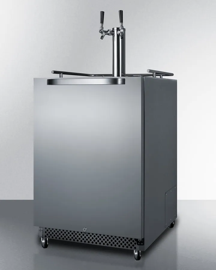 Summit SBC695OSTWIN 24" Wide Built-In Outdoor Kegerator