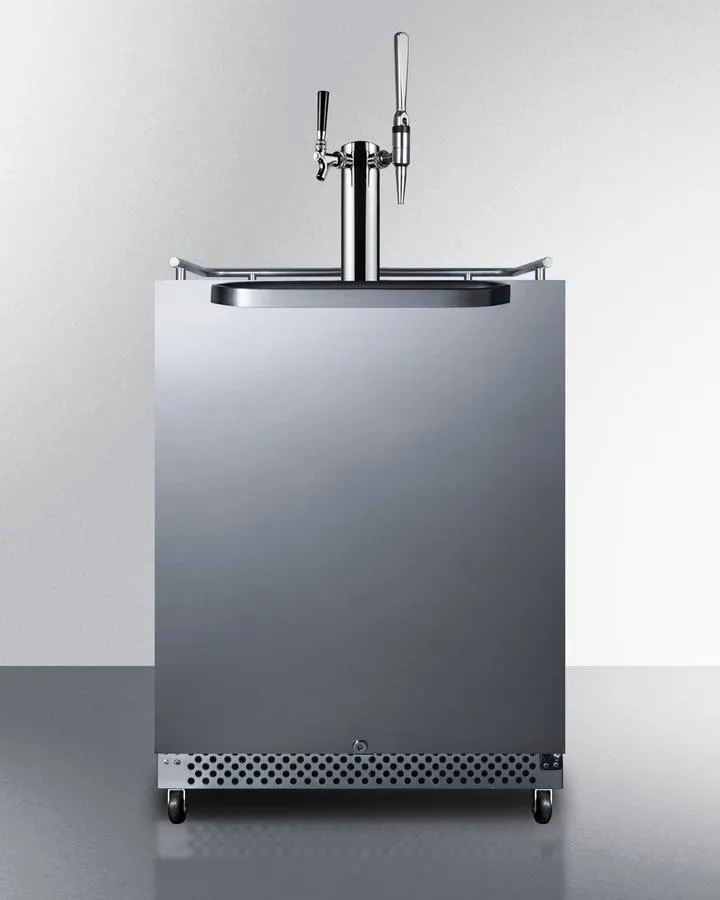 Summit SBC696OSCMTWIN 24" Wide Built-In Outdoor Cold Brew/Nitro Coffee Kegerator