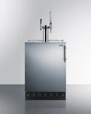 Summit SBC7BRSCM2LHD 24" Wide Cold Brew/Nitro Coffee Kegerator