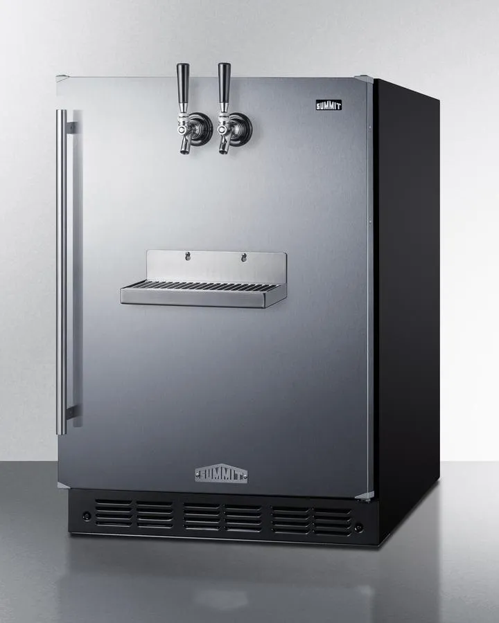 Summit SBC7BRSFRTPADA 24" Wide Front Tap Built-In Beer Kegerator, Ada-Compliant