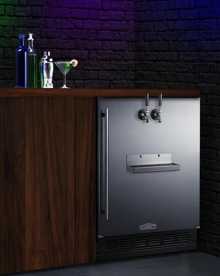 Summit SBC7BRSFRTPCF 24" Wide Front Tap Built-In Cold Brew Coffee Kegerator