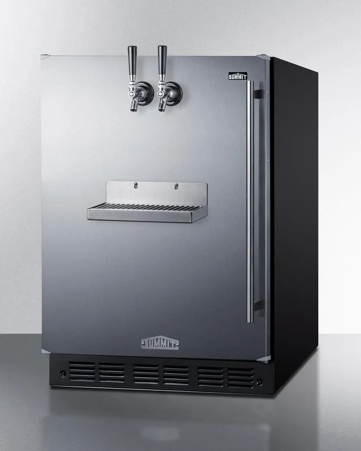 Summit SBC7BRSFRTPCFADALHD 24" Wide Front Tap Built-In Cold Brew Coffee Kegerator, Ada-Compliant