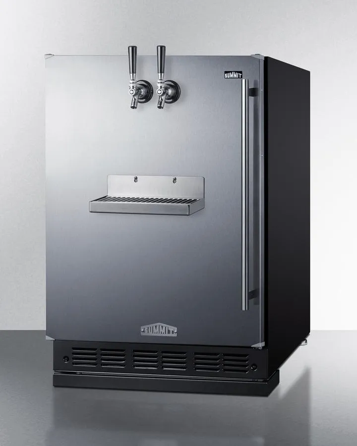 Summit SBC7BRSFRTPCFLHD 24" Wide Front Tap Built-In Cold Brew Coffee Kegerator