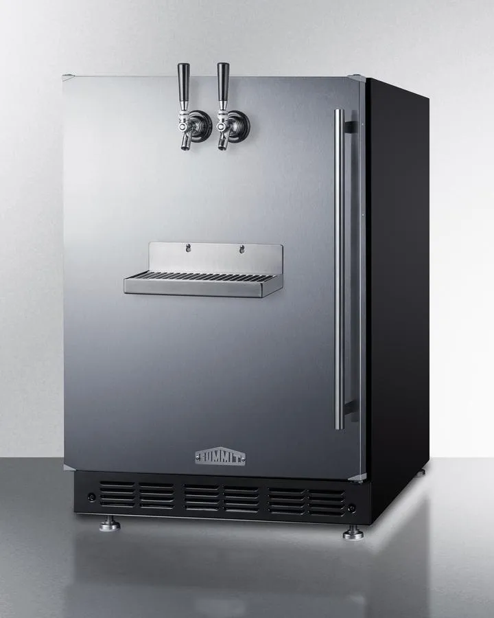 Summit SBC7BRSFRTPLHD 24" Wide Front Tap Built-In Beer Kegerator