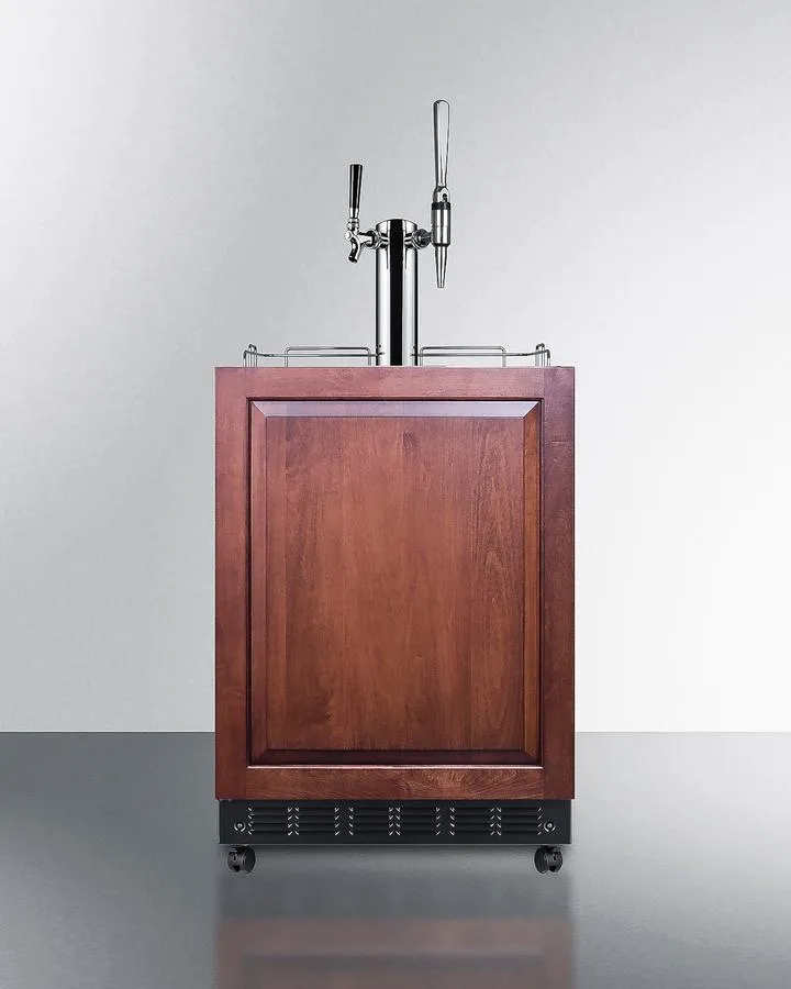 Summit SBC7BRSIFCM2LHD 24" Wide Cold Brew/Nitro Kegerator (Panel Not Included)