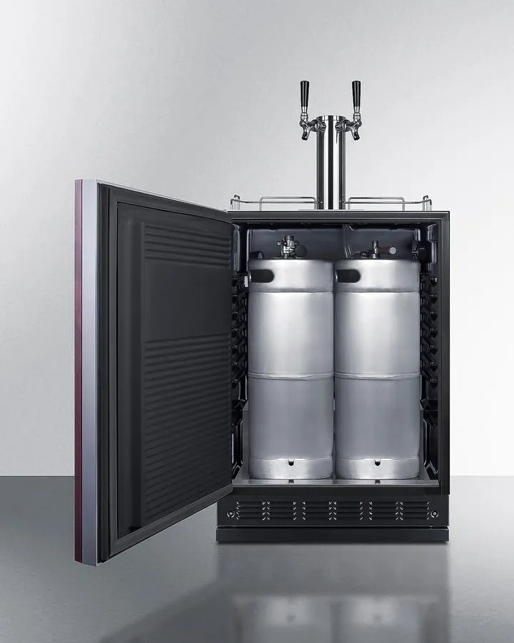 Summit SBC7BRSIFLHD 24" Wide Beer Kegerator (Panel Not Included)