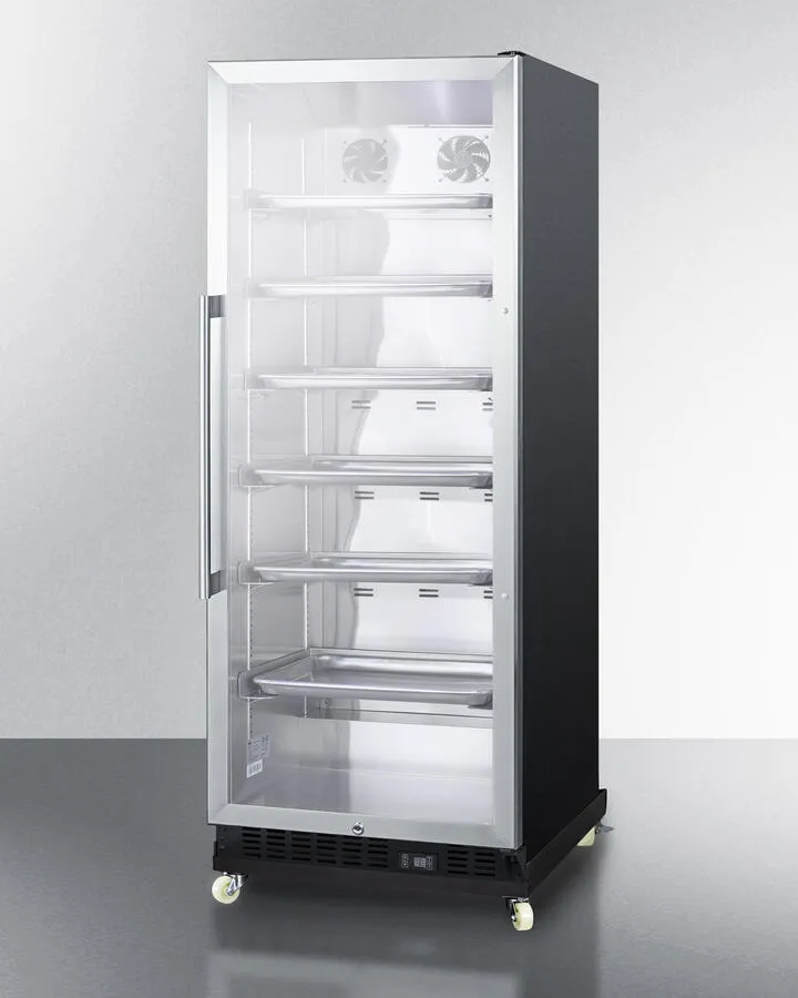 Summit SCR1156RI 24" Wide Mini Reach-In Beverage Center With Dolly