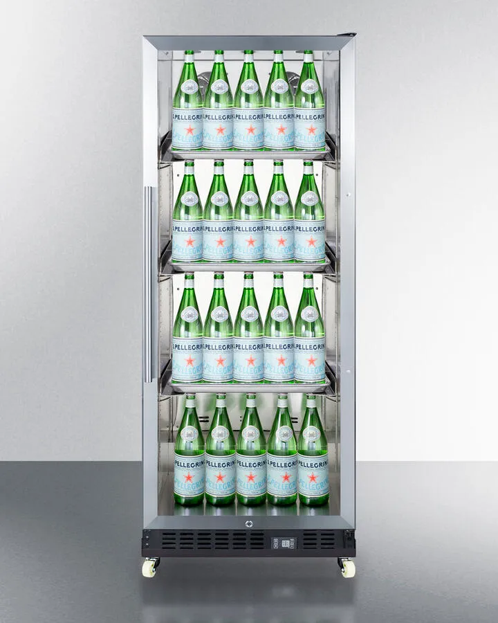 Summit SCR1156RI 24" Wide Mini Reach-In Beverage Center With Dolly