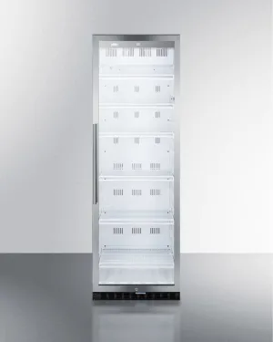 Summit SCR1400WCSS Commercial Beverage Merchandiser With 12.6 Cu.Ft. Capacity, Digital Thermostat, Self-Closing Door, And Stainless Steel Cabinet; Replaces Scr1400Css