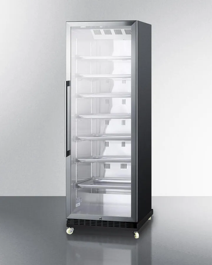 Summit SCR1401RI 24" Wide Mini Reach-In Beverage Center With Dolly