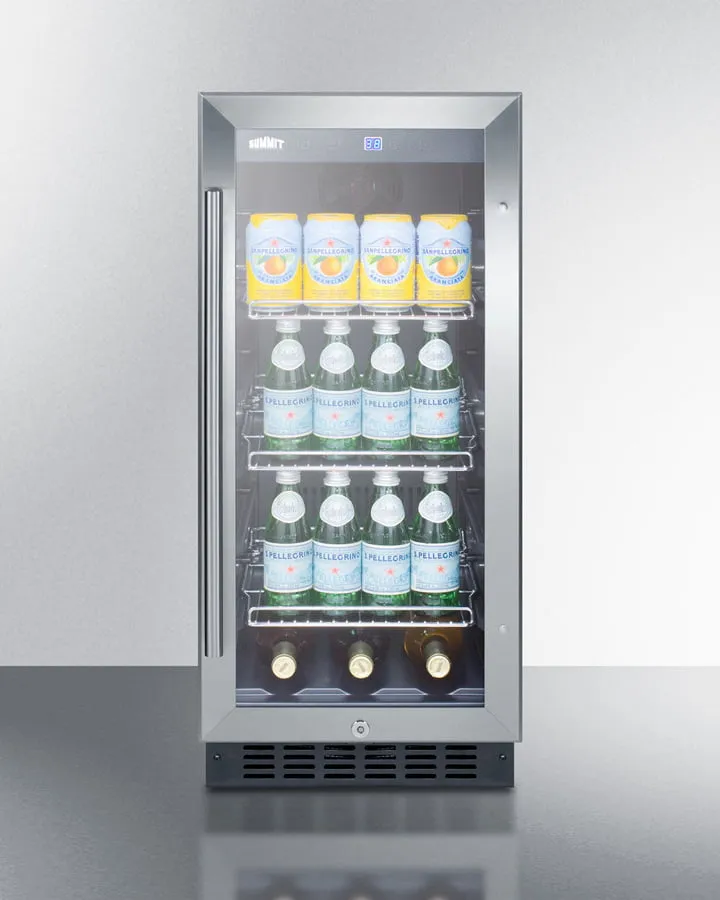 Summit SCR1536BGCSS 15" Wide Built-In Beverage Center