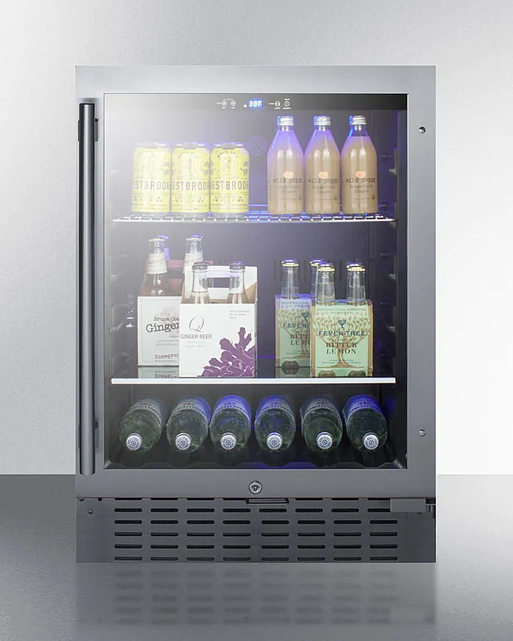 Summit SCR2466B 24" Wide Built-In Beverage Cooler
