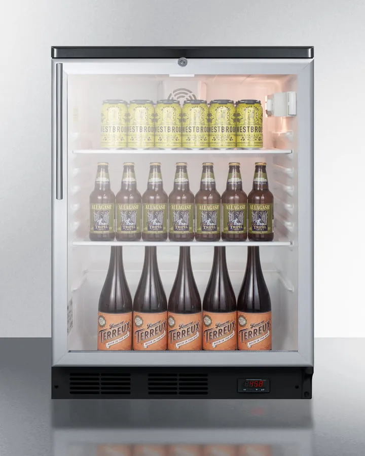 Summit SCR600BGLDTPUBHV 24" Wide Craft Beer Pub Cellar