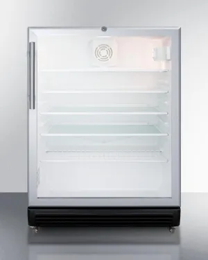 Summit SCR600BGLMBL 24" Wide Beverage Center