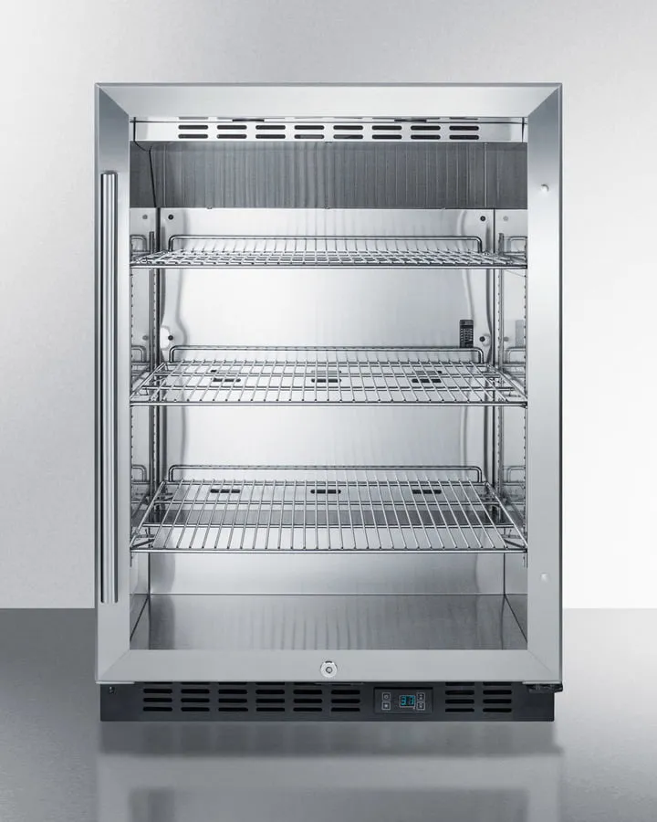 Summit SCR610BLCSS Built-In Undercounter Commercial Beverage Center With Ss Interior And Wrapped Cabinet