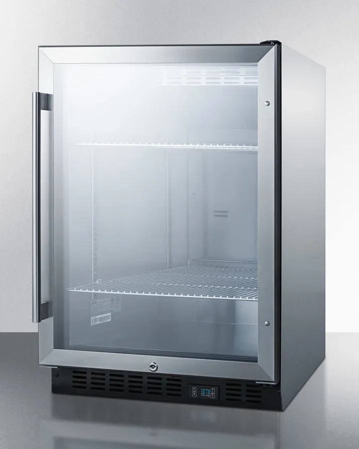 Summit SCR610BLCSS Built-In Undercounter Commercial Beverage Center With Ss Interior And Wrapped Cabinet