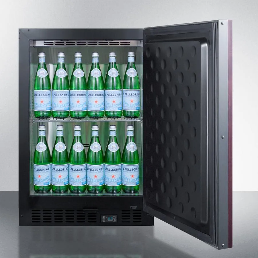 Summit SCR610BLSDV1IF 24" Wide Built-In Beverage Center (Panel Not Included)
