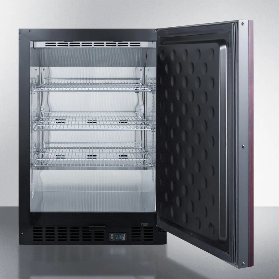Summit SCR610BLSDV1IF 24" Wide Built-In Beverage Center (Panel Not Included)