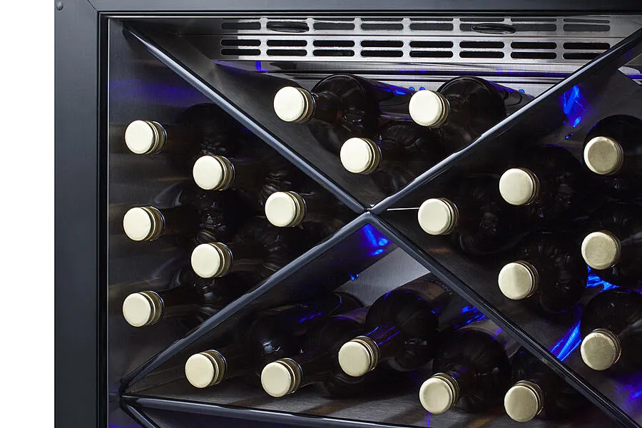 Summit SCR610BLXCSS 24" Wide Single Zone Built-In Commercial Wine Cellar