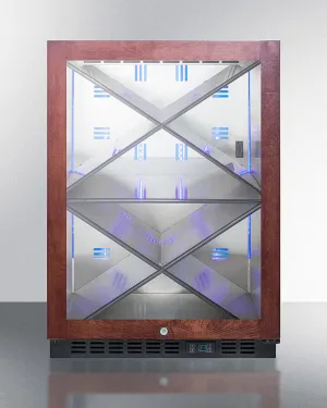 Summit SCR610BLXPNR 24" Wide Single Zone Built-In Commercial Wine Cellar