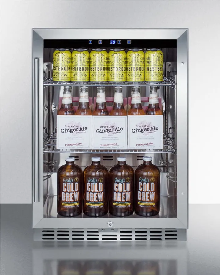 Summit SCR611GLOS 24" Wide Outdoor Beverage Center