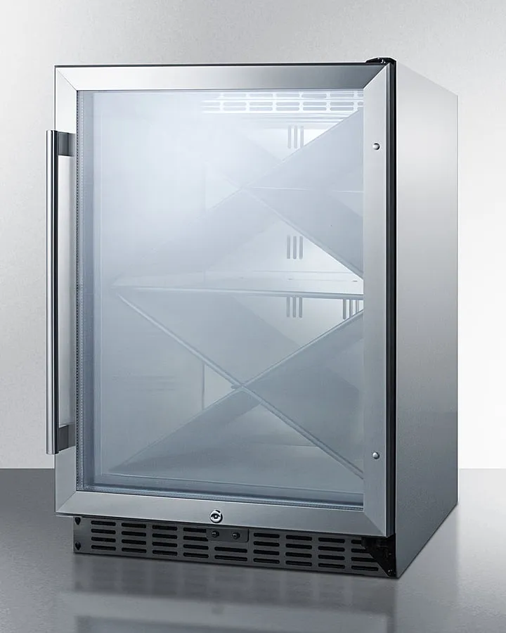 Summit SCR611GLOSX 24" Wide Single Zone Outdoor Commercial Wine Cellar