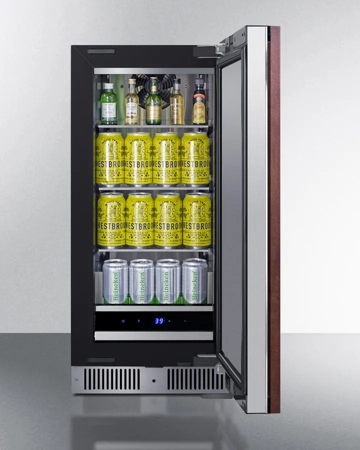 Summit SDHR1534PNR 15" Wide Built-In All-Refrigerator (Panel Not Included)