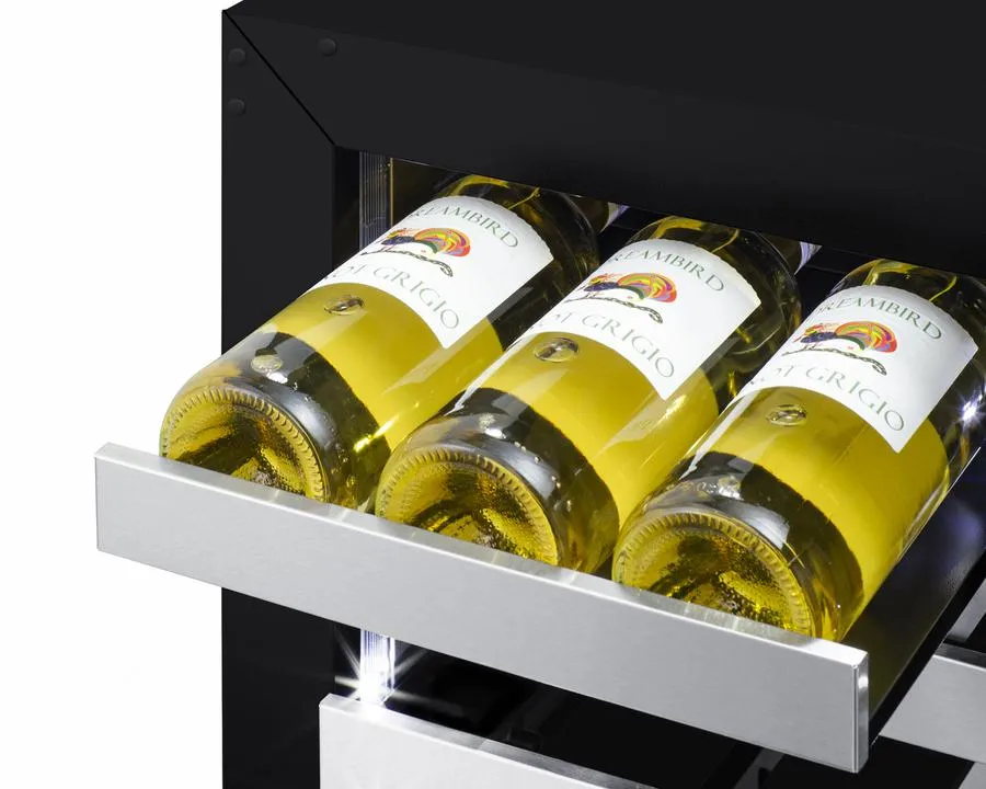 Summit SDHW1532PNRLHD 15" Wide Built-In Wine Cellar (Panel Not Included)