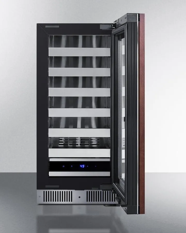 Summit SDHW1532PNRLHD 15" Wide Built-In Wine Cellar (Panel Not Included)