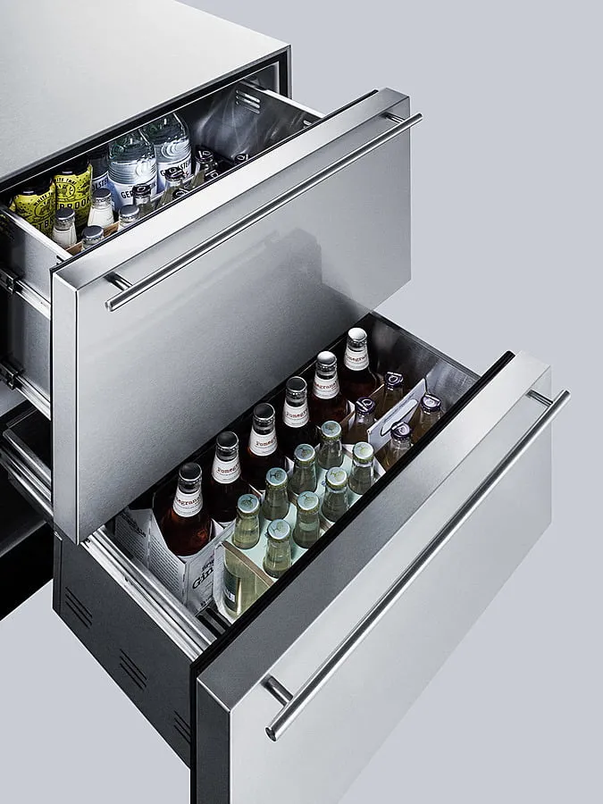 Summit SP6DBS2D7 24" Wide 2-Drawer All-Refrigerator