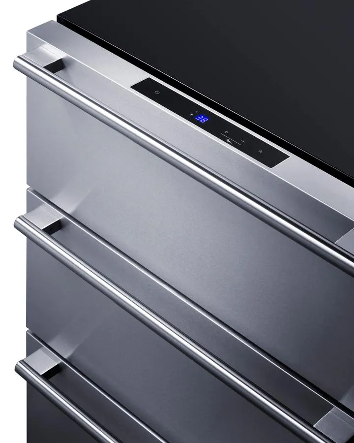 Summit SP6DS3D 24" Wide Built-In 3-Drawer All-Refrigerator