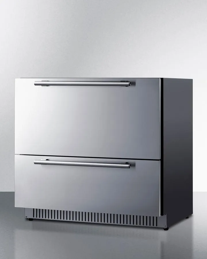 Summit SPR36332D 36" Wide 2-Drawer All-Refrigerator
