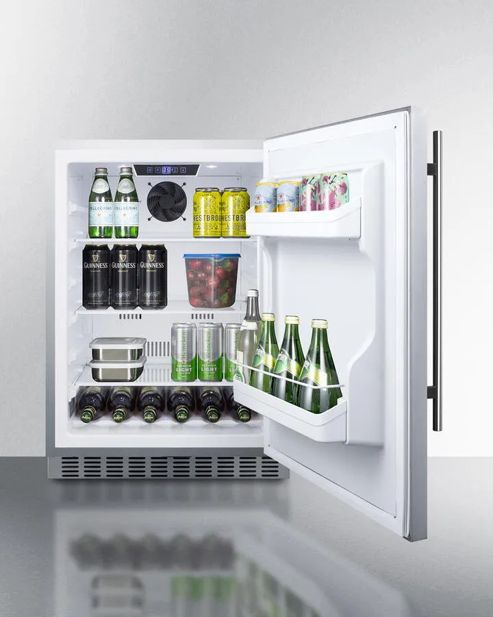 Summit SPR629WCSS 24" Wide Built-In Outdoor All-Refrigerator