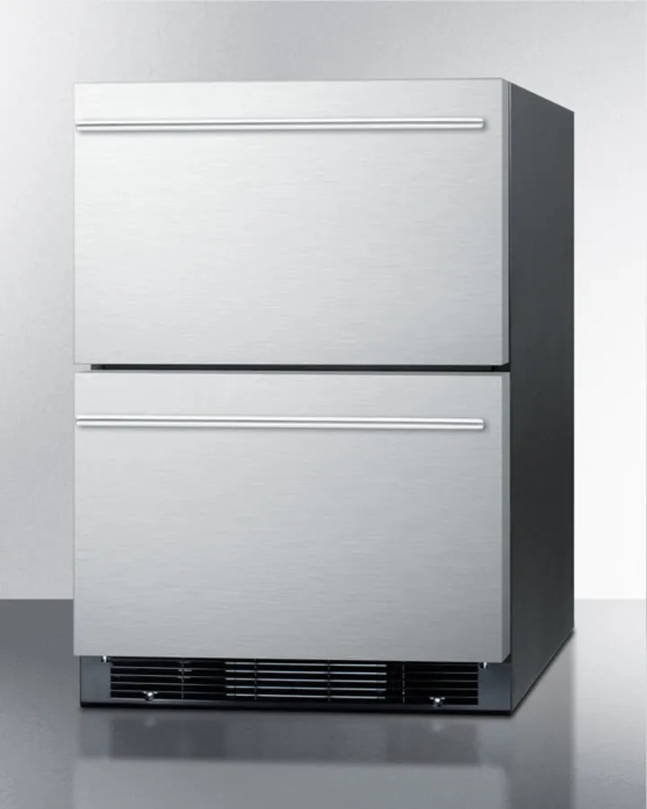 Summit SPRF2D5 24" Wide 2-Drawer Refrigerator-Freezer