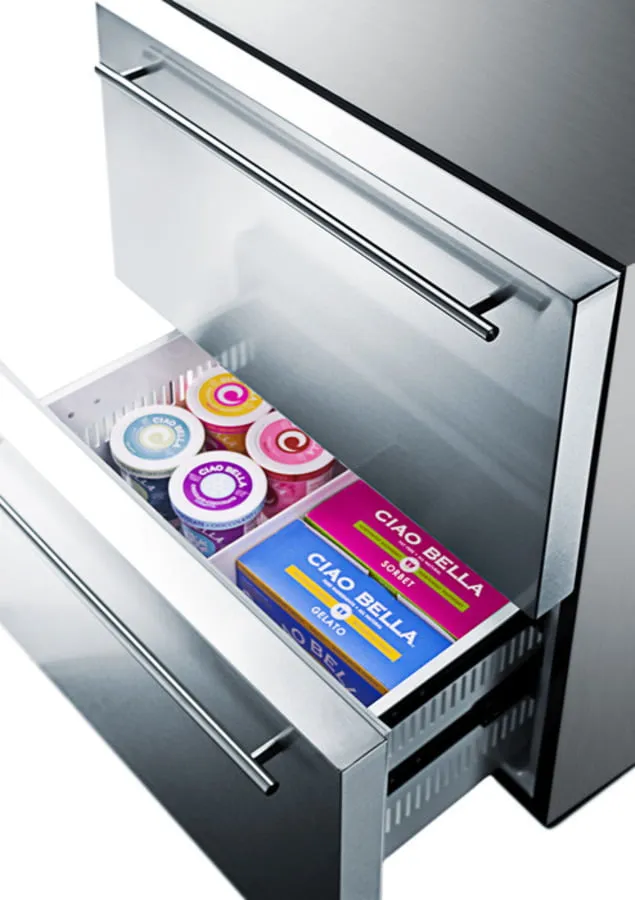 Summit SPRF2D5 24" Wide 2-Drawer Refrigerator-Freezer