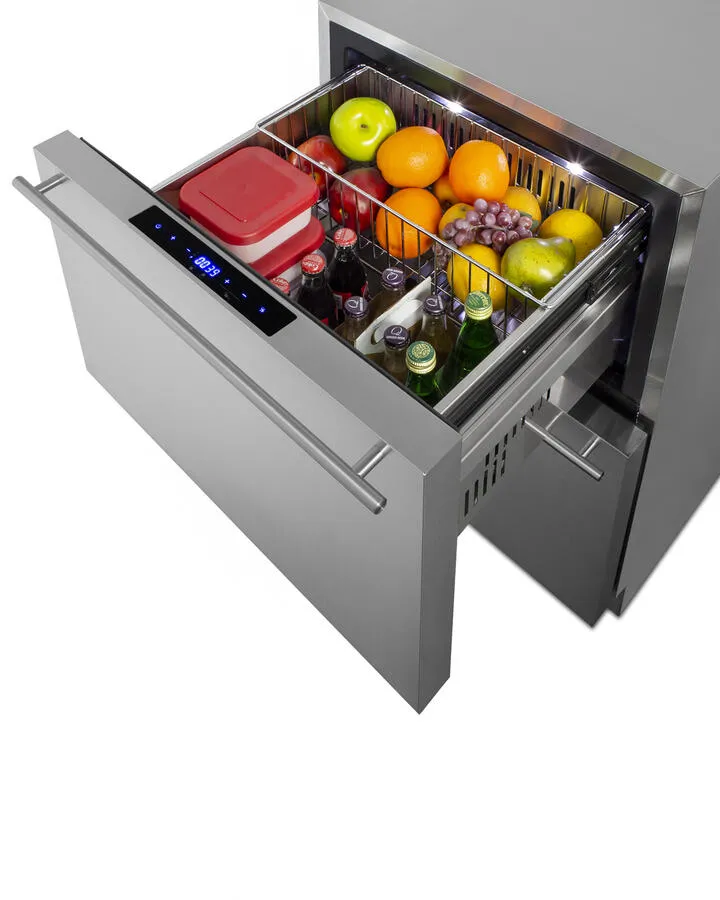 Summit SPRF34D 24" Wide 2-Drawer Refrigerator-Freezer