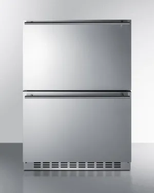 Summit SPRF34D7 24" Wide 2-Drawer Refrigerator-Freezer