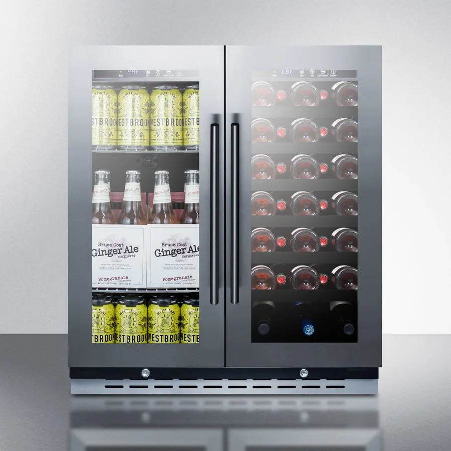 Summit SWBV3067B 30" Wide Built-In Wine/Beverage Center