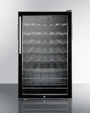 Summit SWC525LBI7HVADA 20" Wide Built-In Wine Cellar, Ada Compliant