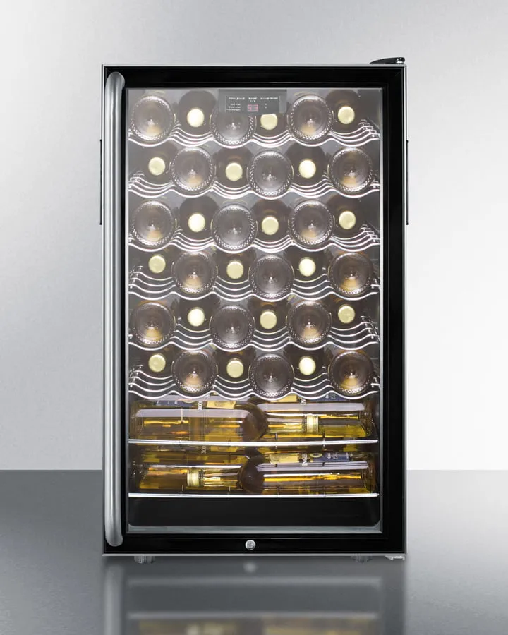 Summit SWC525LBISHADA 20" Wide Built-In Wine Cellar, Ada Compliant